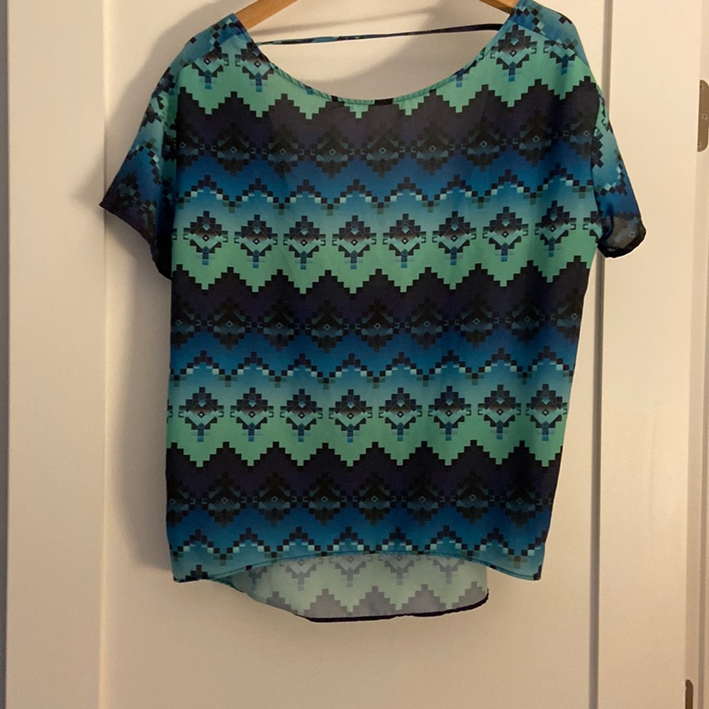 Whitney Eve Open-back Blouse Size S
